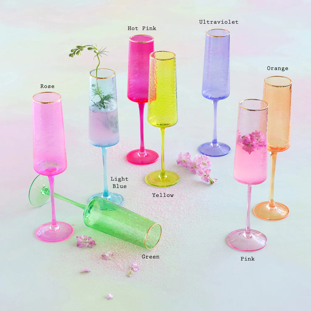 Rainbow Champagne Flute - Eden Lifestyle