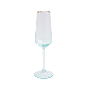 Rainbow Green Champagne Flute - Eden Lifestyle