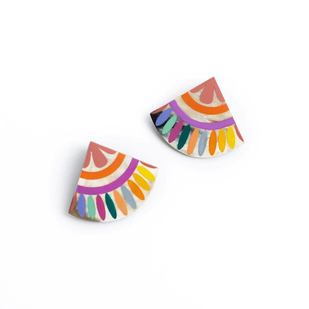 Rainbow Tile Earrings - Eden Lifestyle