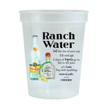 Ranch Water Watercolor Reusable Stadium Cups - Set of 6 - Eden Lifestyle