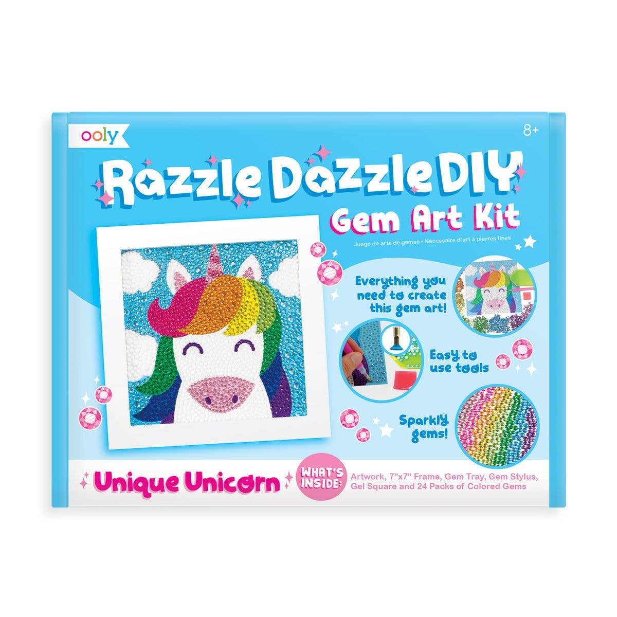 Razzle Dazzle D.IY. Gem Art Kit: Unique Unicorns - Eden Lifestyle