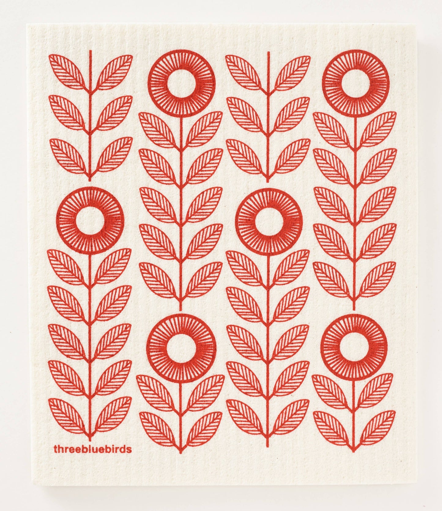 Red Sunflowers Swedish Dishcloth - Eden Lifestyle