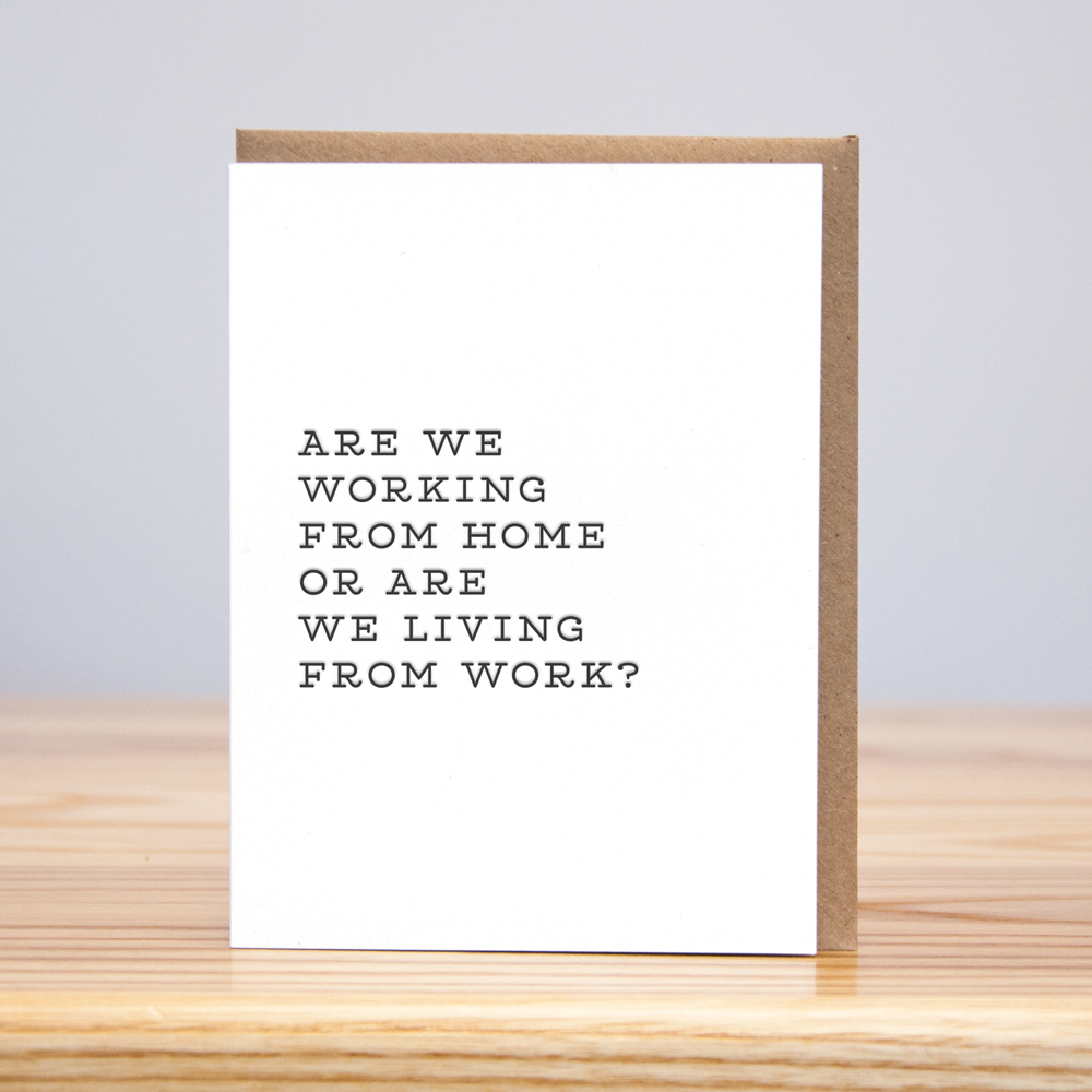 Remote Work Greeting Card - Eden Lifestyle