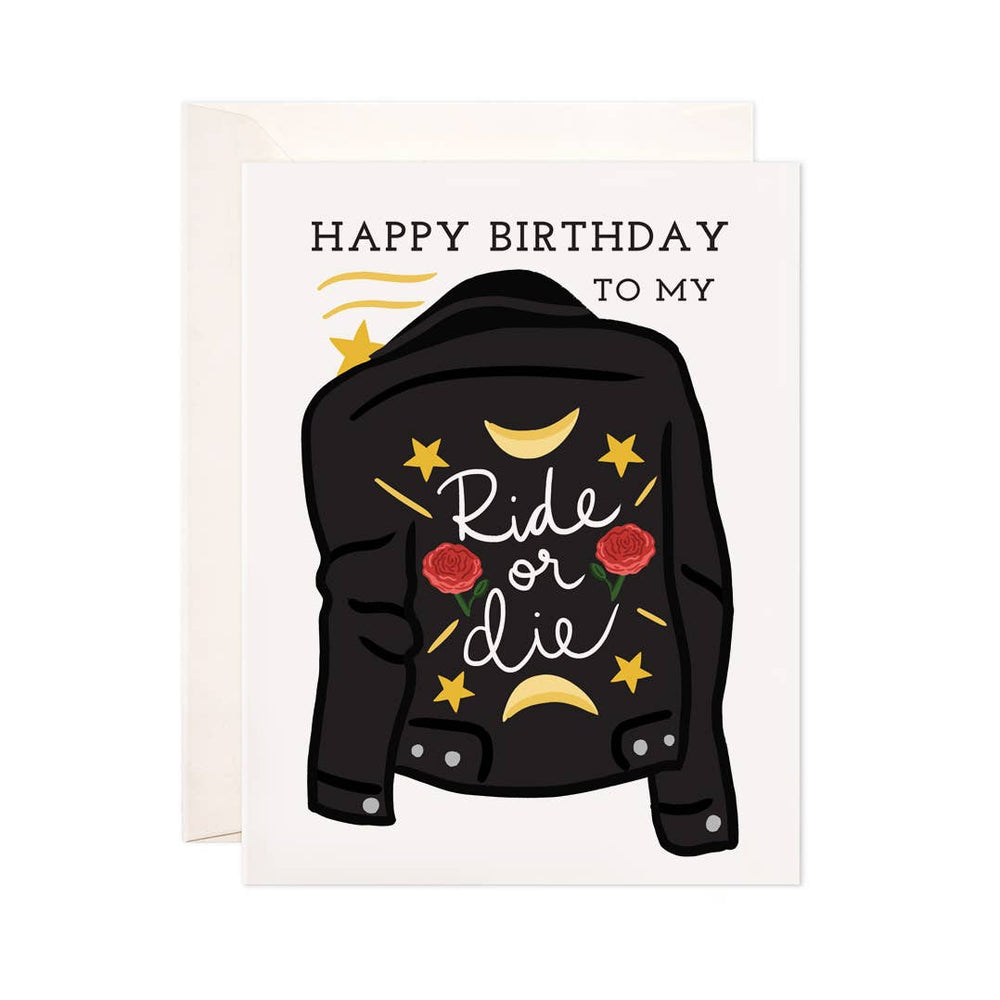 Ride or Die Birthday Greeting Card - Eden Lifestyle