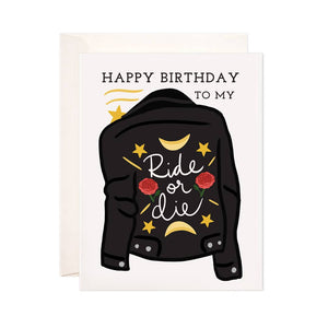 Ride or Die Birthday Greeting Card - Eden Lifestyle