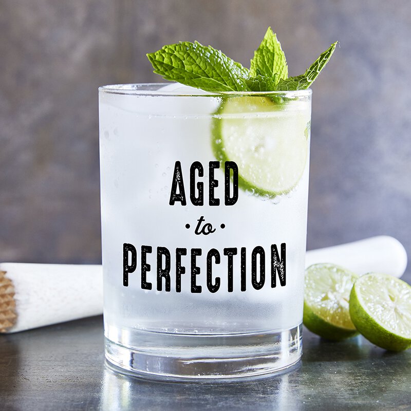 Aged to Perfection Rocks Glass - Eden Lifestyle
