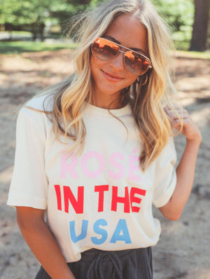 Rose in the USA Tee - Eden Lifestyle