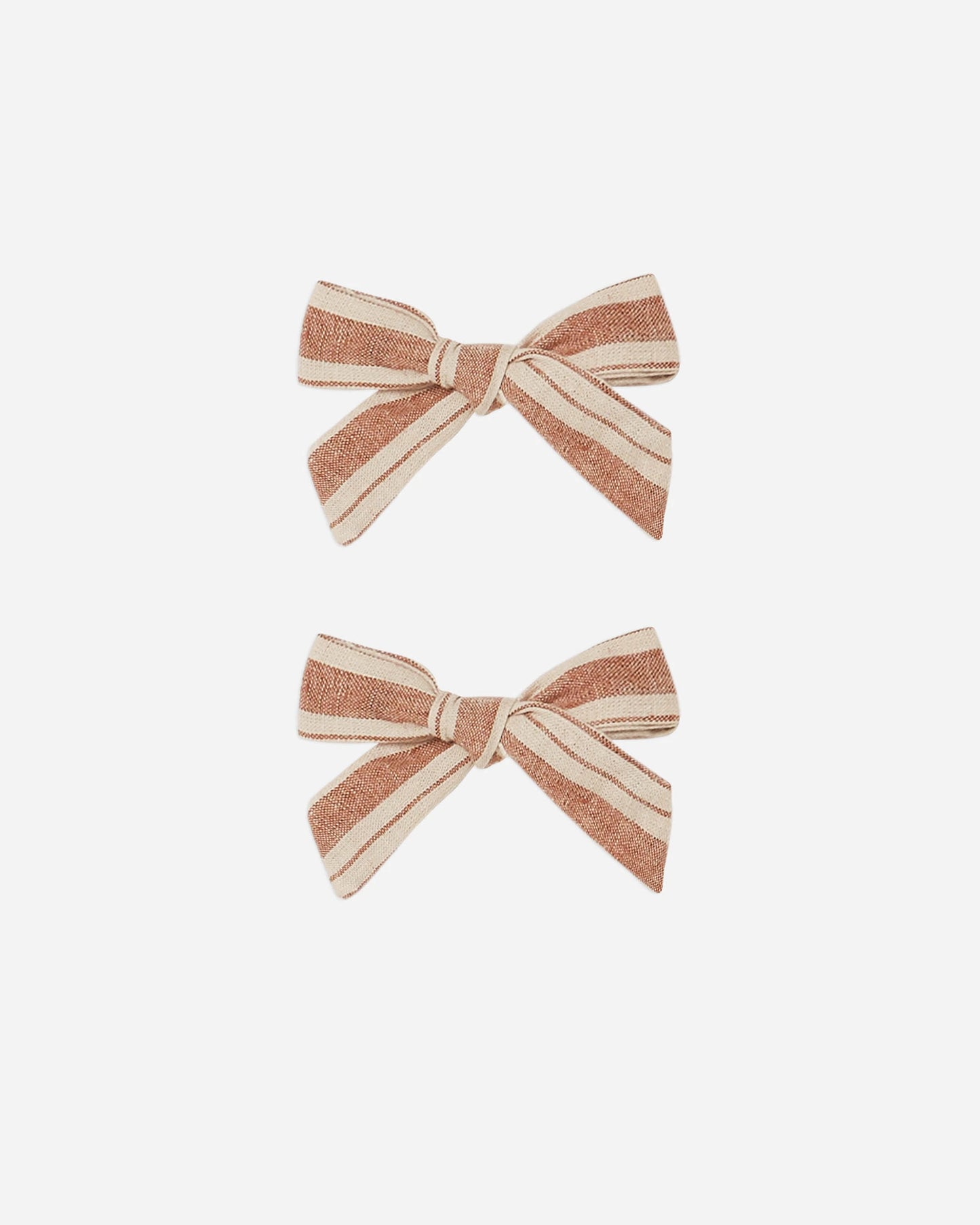 Rylee & Cru Bow with Clip in Stone Stripe - Eden Lifestyle