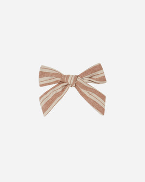 Rylee & Cru Girl Bow in Stone Stripe - Eden Lifestyle