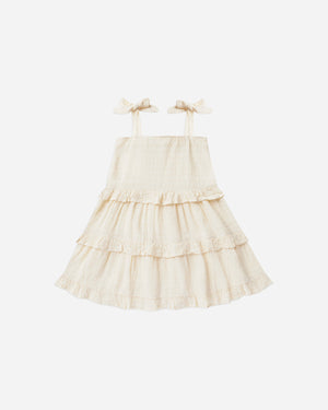 Rylee & Cru Ruffle Swing Dress Ivory - Eden Lifestyle