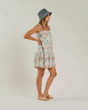 Rylee & Cru Tie Mini Dress in Flower Field - Eden Lifestyle