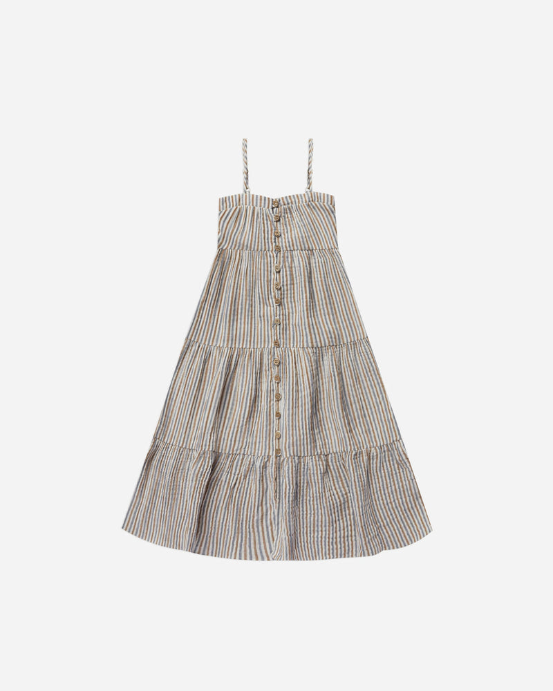 Rylee & Cru Tiered Maxi Dress in Nautical Stripe - Eden Lifestyle