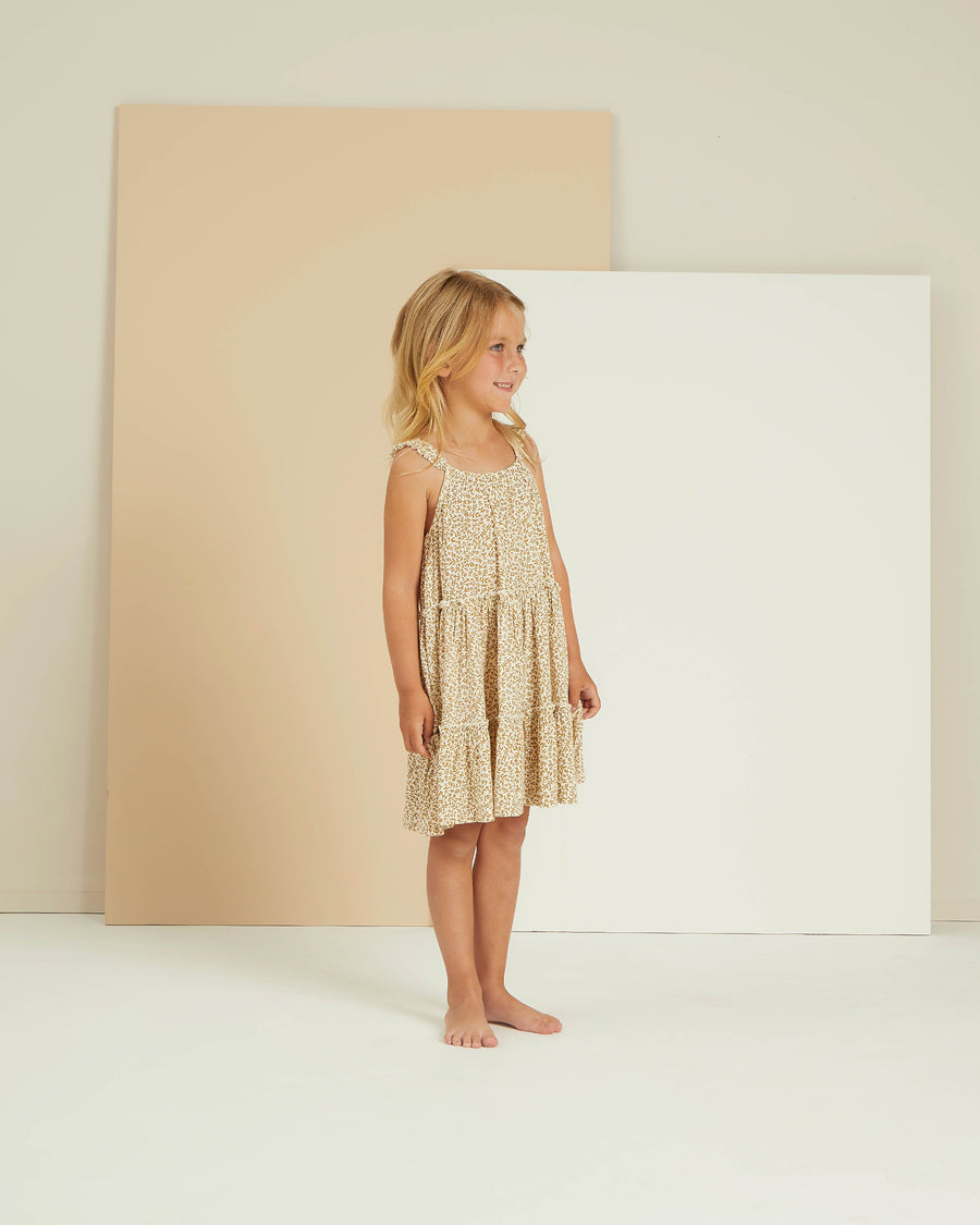 Rylee & Cru Tiered Mini Dress in Marigold - Eden Lifestyle