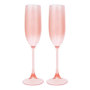 Poolside Champagne Flutes Powder Pink - Eden Lifestyle