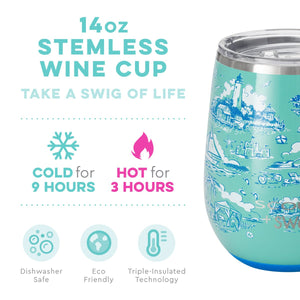 Swig SCOUT+Swig Coastal Rica Stemless Wine Cup (14oz) - Eden Lifestyle