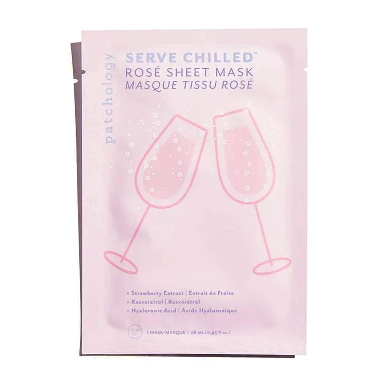 SERVE CHILLED™  ROSÉ Hydrating Face Sheet Mask - Eden Lifestyle