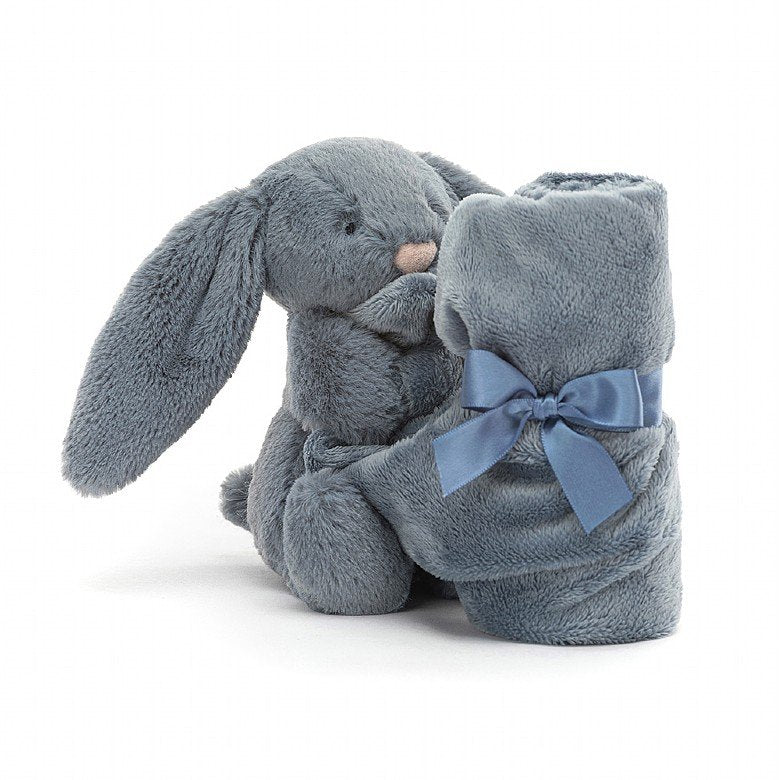Jellycat Bashful Dusky Blue Bunny Soother - Eden Lifestyle