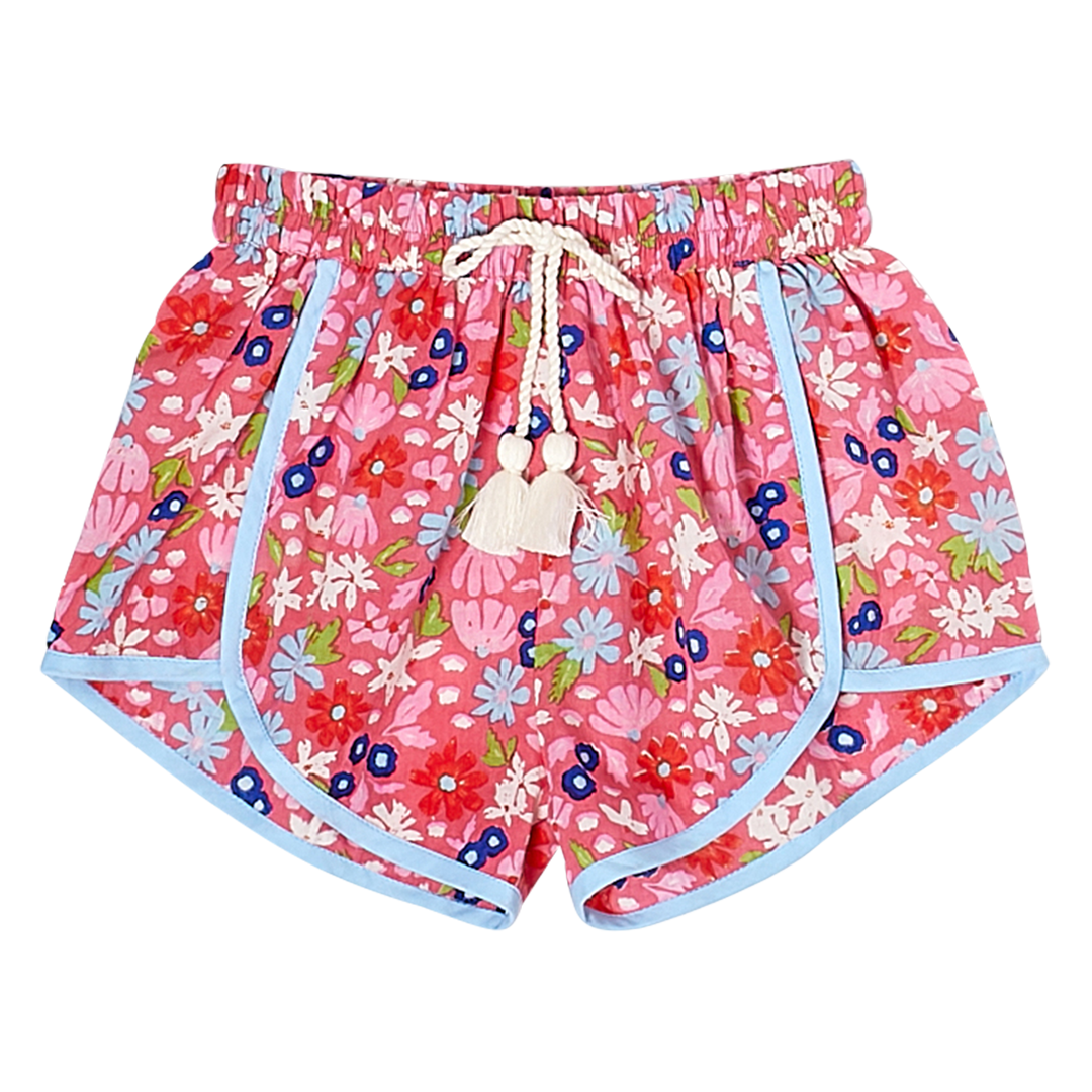 Pink Chicken Millie Short Honeysuckle Multi Floral - Eden Lifestyle