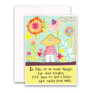 Curly Girl Design, Gifts - Greeting Cards,  Little Dirt Greeting Card
