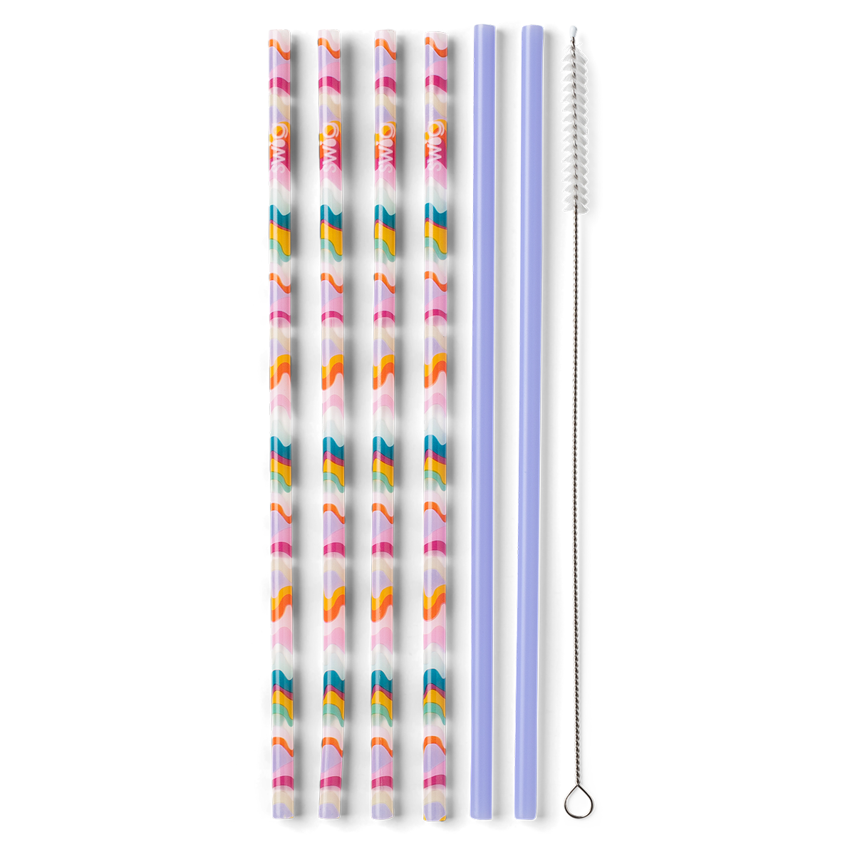 Swig Sand Art + Hydrangea Reusable Straw Set (Tall) - Eden Lifestyle