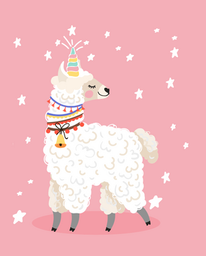 Paint by Number Kit - Lily Llamacorn - Eden Lifestyle