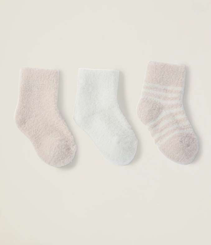 Barefoot Dreams CozyChic Lite® Infant Sock Set Pink Pearl - Eden Lifestyle