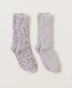 Barefoot Dreams CozyChic® Women's Barefoot in the Wild 2 Pair Sock Set - Linen - Eden Lifestyle