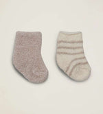 Barefoot Dreams CozyChic® 2 Pair Infant Sock Set - Stone - Eden Lifestyle