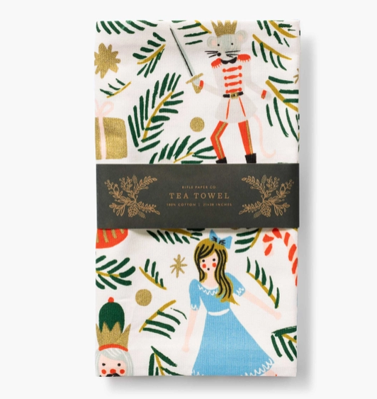 Rifle Paper Co. Christmas Tree Tea Towel - Eden Lifestyle