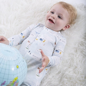Magnificent Baby, Baby Boy Apparel - Pajamas,  Magnetic Me Sea The World Modal Magnetic Footie