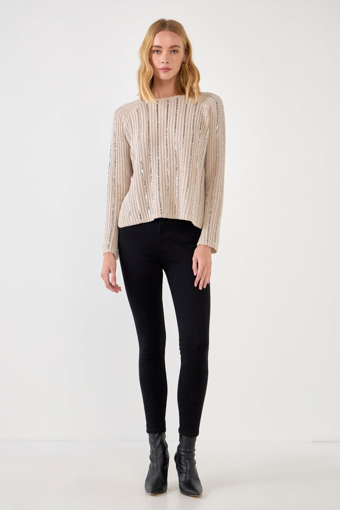 Sequins Detail Sweater - Eden Lifestyle