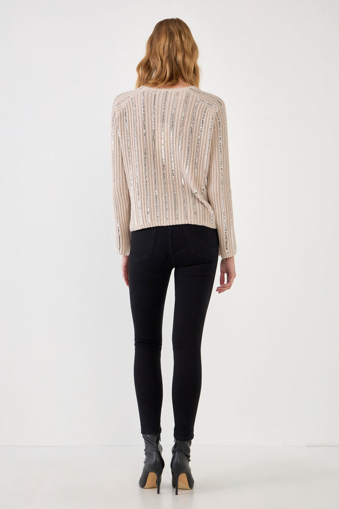Sequins Detail Sweater - Eden Lifestyle