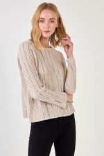 Sequins Detail Sweater - Eden Lifestyle
