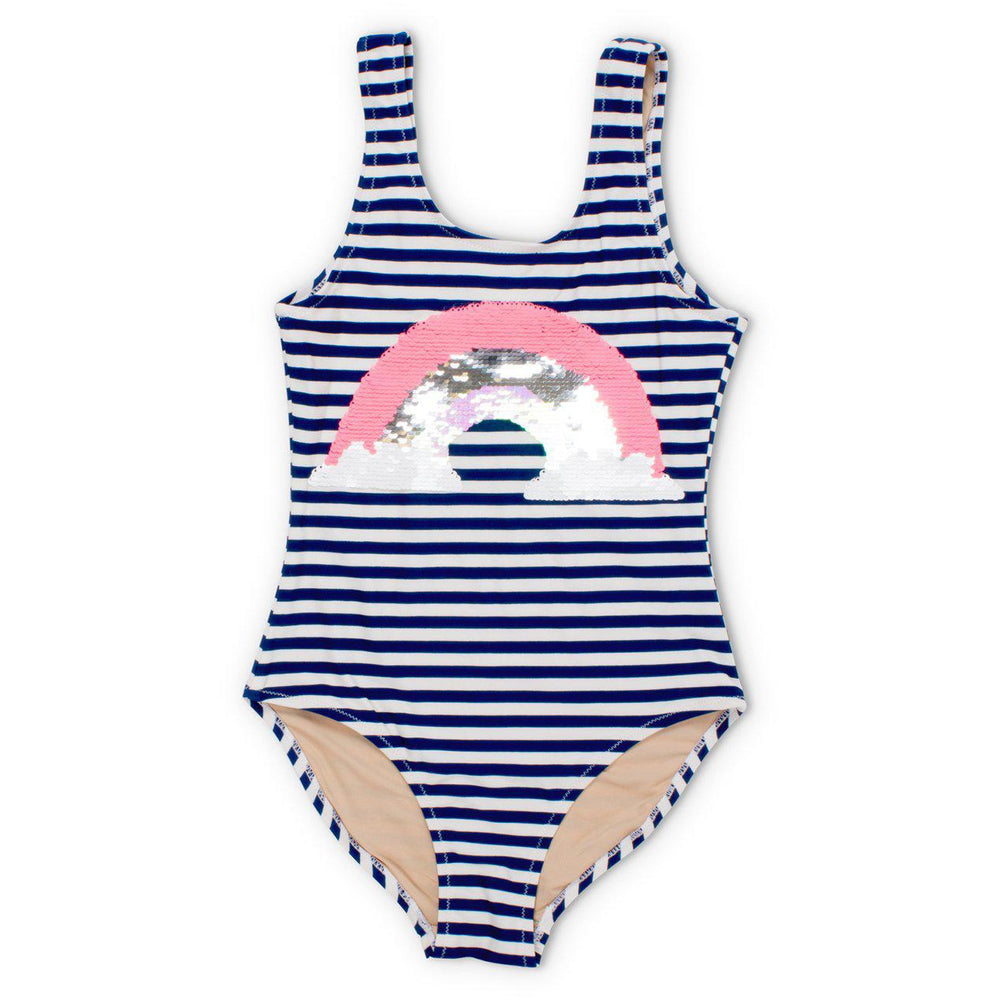 Shade Critters, Girl - Swimwear,  Shade Critters Magic Two-Way Sequins Rainbow Scoop Swimsuit