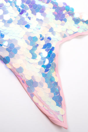 Shade Critters, Girl - Swimwear,  Shade Critters Mermaid Tail - Pink Iridescent Paillette Skirt