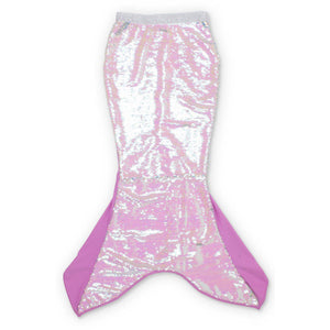 Shade Critters, Girl - Swimwear,  Shade Critters Pink/Silver Flippable Sequins Mermaid Tail