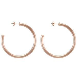 Sheila Fajl - Large Everybody's Favorite Rose Gold Plated Hoop Earrings - Eden Lifestyle