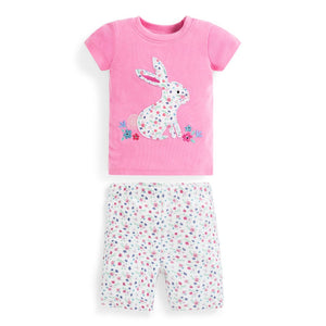 Jojo Maman Bebe, Girl - Pajamas,  Jojo Maman Bebe Short Bunny Snug Fit Pajamas