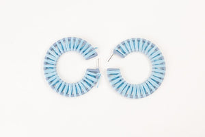 Violet & Brooks, Accessories - Jewelry,  Siena Grand 2.5" Straw Hoop violet & brooks