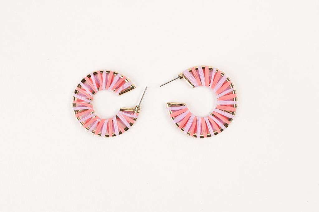 Violet & Brooks, Accessories - Jewelry,  Siena Petite Straw Hoop