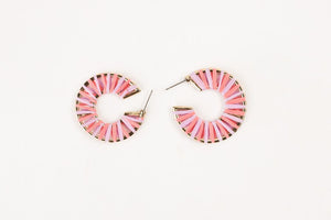 Violet & Brooks, Accessories - Jewelry,  Siena Petite Straw Hoop