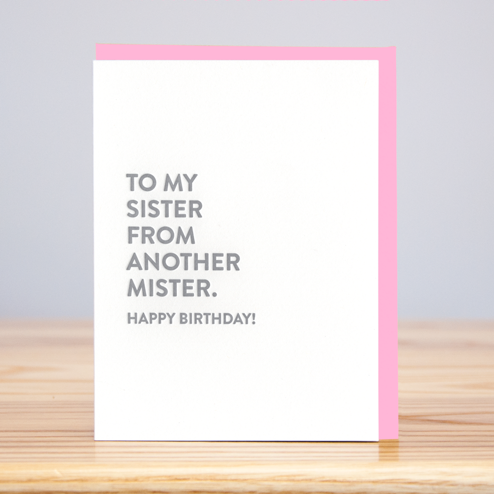 Sister Mister Greeting Card - Eden Lifestyle