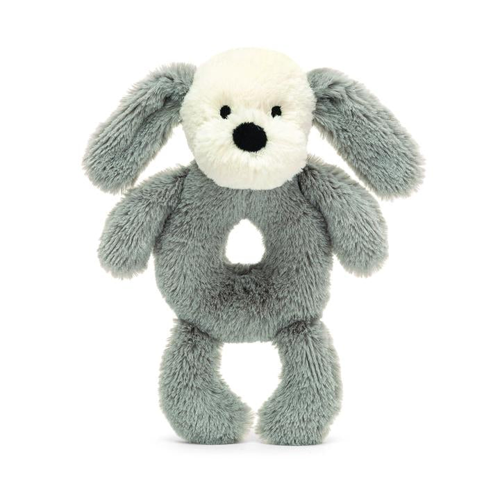 Jellycat, Gifts - Stuffed Animals,  Jellycat Smudge Puppy Ring Rattle