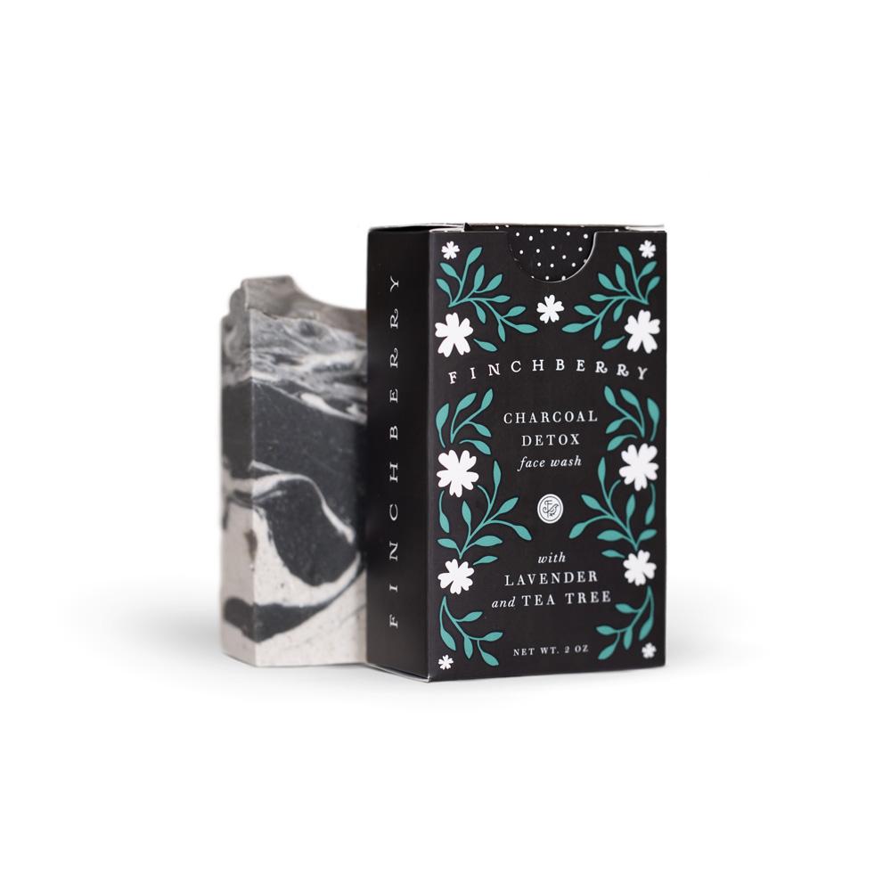 Finch Berry, Gifts - Beauty & Wellness,  FinchBerry Charcoal Tea Tree Detox - Handcrafted Vegan Face Soap -2.25oz