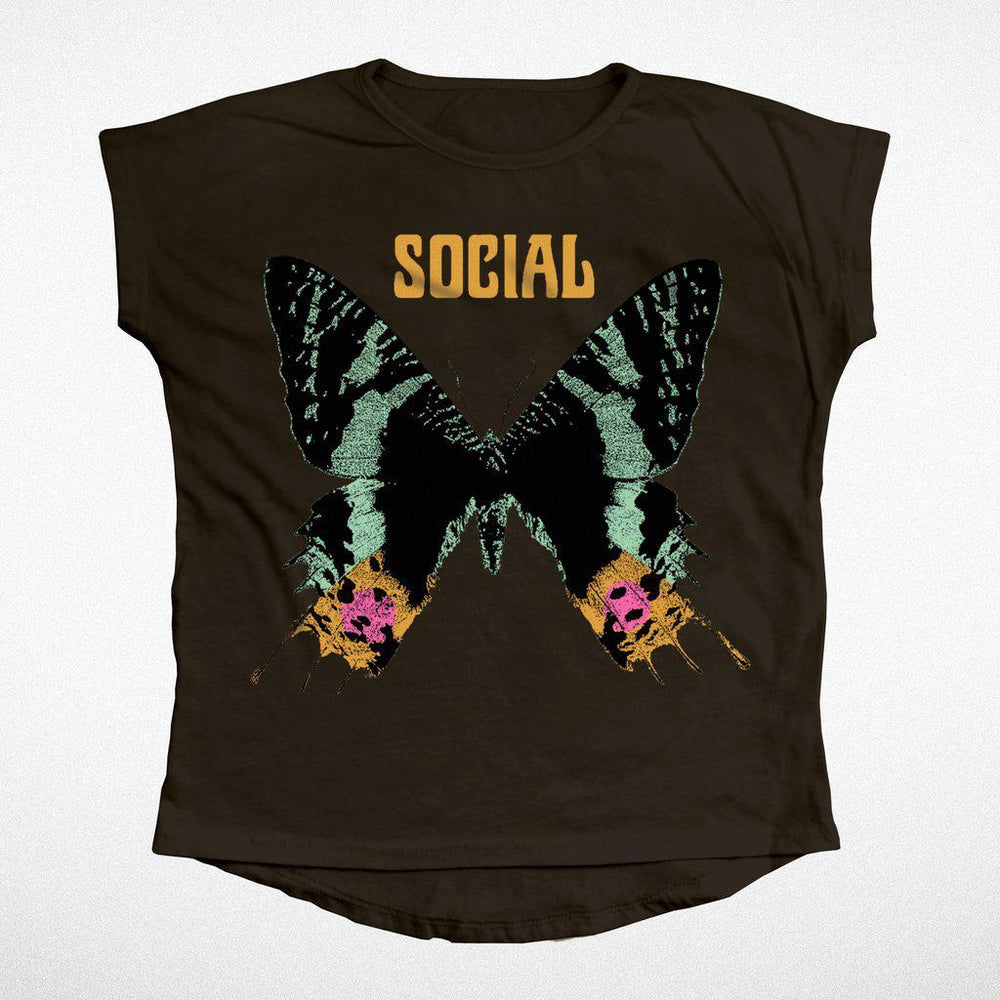 Tiny Whales, Girl - Shirts & Tops,  Social Butterfly Tee