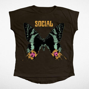 Tiny Whales, Girl - Shirts & Tops,  Social Butterfly Tee