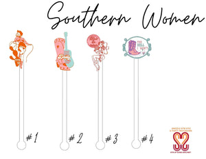 Southern Women Swizzle Stir Sticks - Eden Lifestyle