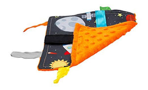 Space Rockets Crinkle Tag Square 8x8 Baby Teach @ Home Toy - Eden Lifestyle