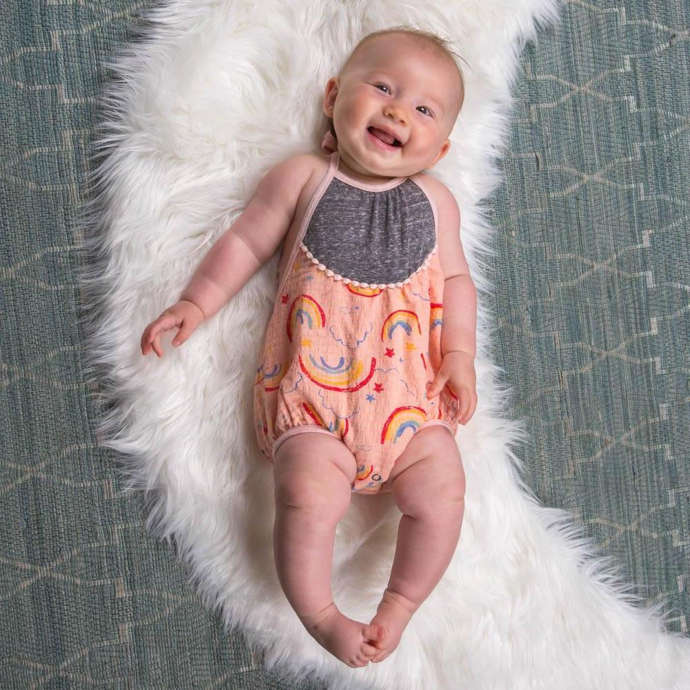 Miki Miette, Baby Girl Apparel - One-Pieces,  STAR RAINBOWS