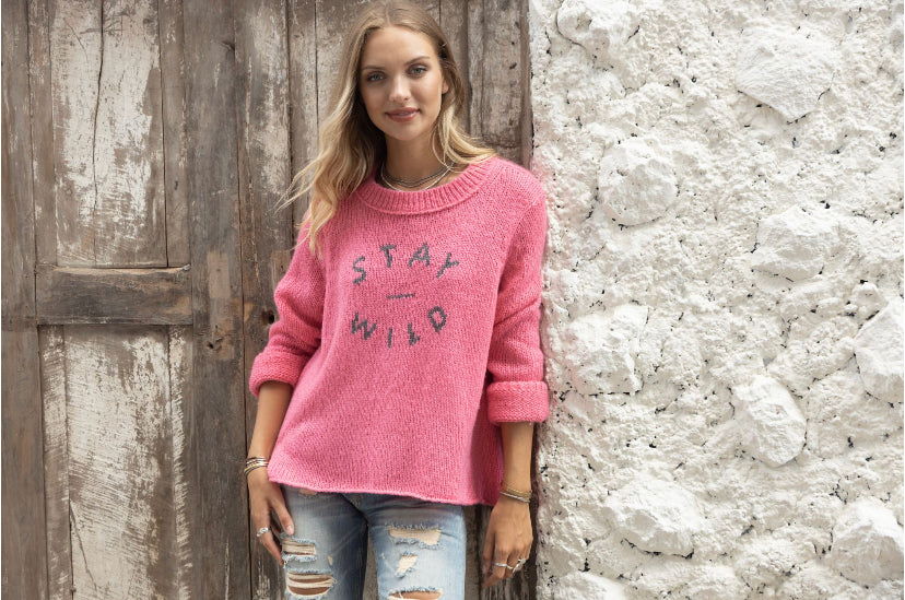 Stay Wild Crew Sweater - Eden Lifestyle